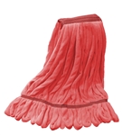 Microfiber Wet Mop - Red - Large 1 1/4 Inch Band - Case of 30