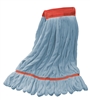 Microfiber Wet Mop - Blue - Large 5 Inch Band - Case of 30