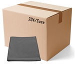 BULK CASE (204/Cs) 16" x 16"   GRAY   SUEDE Microfiber Cloths