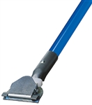 Dust Mop Handle - Blue Fiberglass 60 Inch - Clip On Style