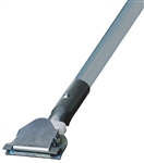 Dust Mop Handle - Gray Fiberglass 60 Inch - Clip On Style - Dozen