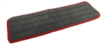 EACH True 18" Microfiber Finish Pad, Gray with Red Binding