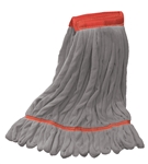 Microfiber Wet Mop | Looped End | Gray Large Wide Band