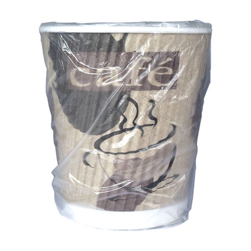 Generic Ripple Cafe Design Individually Wrapped Cup
