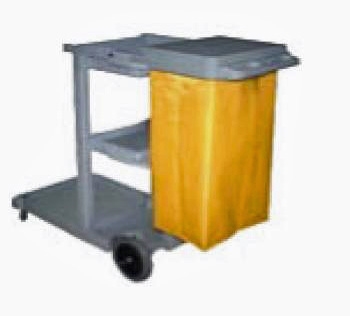 Janitor Cleaning Cart with Lid