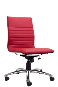 Modena Armless Red Task Chair