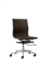 Florence Mid Brown Task Chair Black without Arms