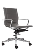 Florence Mid Back Task Chair Gray with Metal Arms