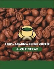 Arabica Blend Decaffeinated 4 Cup Coffee FilterPack