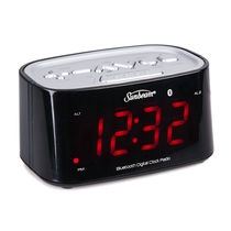 Sunbeam Bluetooth Dual Alarm Clock Radio with USB - Casepack 6