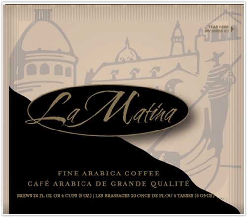 La Matina Luce Regular Coffee Filter Packs 0.2 oz - Case of 200
