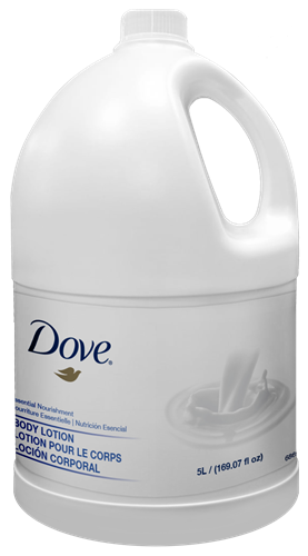 Dove 169 oz (5 Liter) Refillable Essential Nourishment Lotion Bottles - Casepack 3