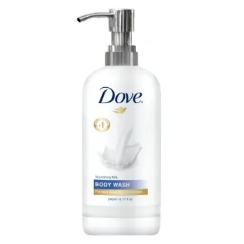 Dove 240 ml (8.11 oz) Nourishing Milk Body Wash with Pump  - Case of 24