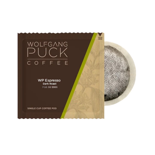 Wolfgang Puck Espresso Zero Waste Soft Pods - Compostable Film - Case of 300