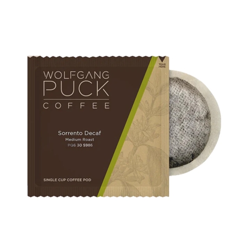 Wolfgang Puck Decaf Zero Waste Soft Pods Sorrento  Blend 10g  - 108/Case