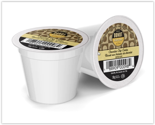 Donut Shop Chocolate Chip Cookie K-Cup Style Pods - Case of 96