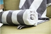 Breeze Luxury Pool Towels 35" x 70" 21lb White w/Ultimate Gray Stripe - Case of 24