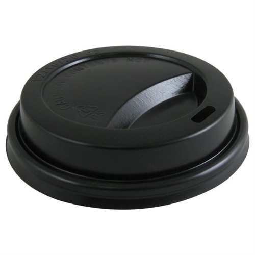 Hot Beverage Lid for 9 and 10 Oz Cups - Black