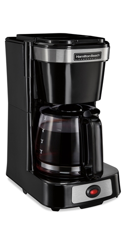 Hamilton Beach 4 Cup Coffeemaker-Black w/Glass Carafe