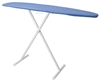 53" Basic Ironing Board - White With Blue Cover - Casepack 4
