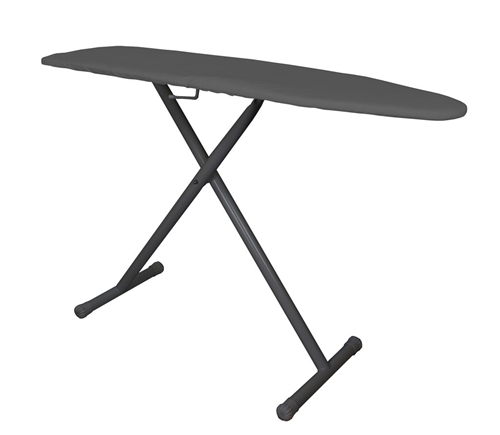 53" Premium Ironing Board - Black With Charcoal Cover - Casepack 4