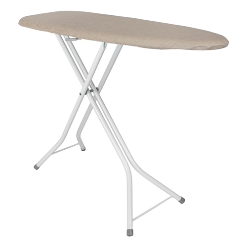 40" Compact Ironing Board; White with Toast Cover  - Casepack 4