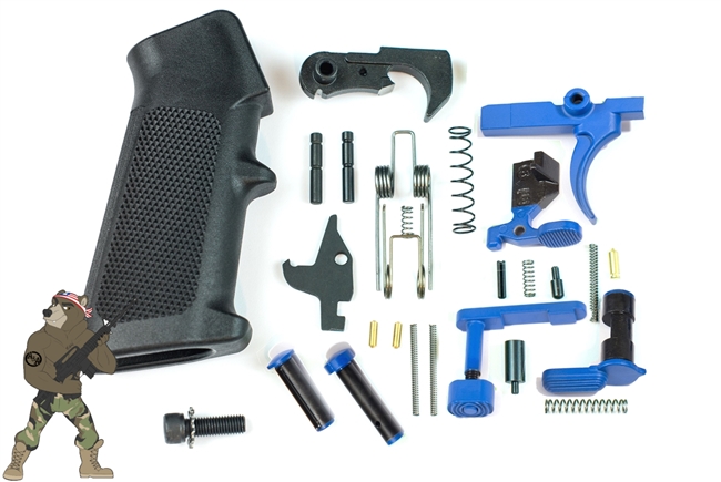 A&A Complete Lower Parts Kit w/Black FCG and Grip in your choice of color