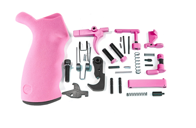 Prison Pink Complete Lower Parts Kit with Ergo Overmolded Grip