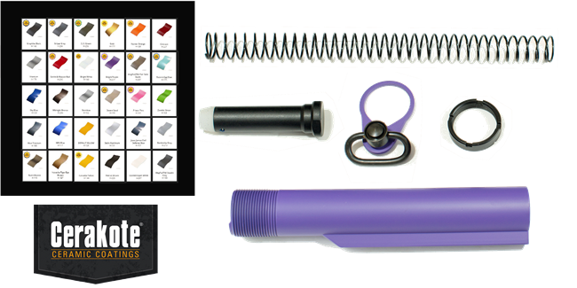 Buffer tube assembly kit w/ QD endplate-COLOR CHOICE