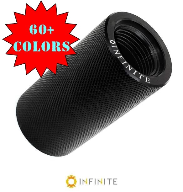INFINITE 13/16-16 Knurled Sound Redirect Sleeve-COLOR CHOICE