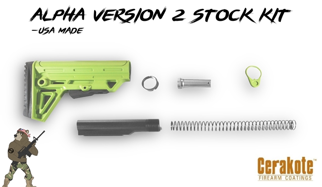 Alpha Stock MK2 - Color Options - Shown here in