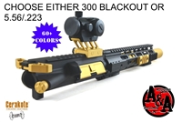 AR 15 10.5" Upper Assembly "The Outlaw"-300 Blackout, 7.62x39, 5.56/.223 choice-COLOR OPTIONS