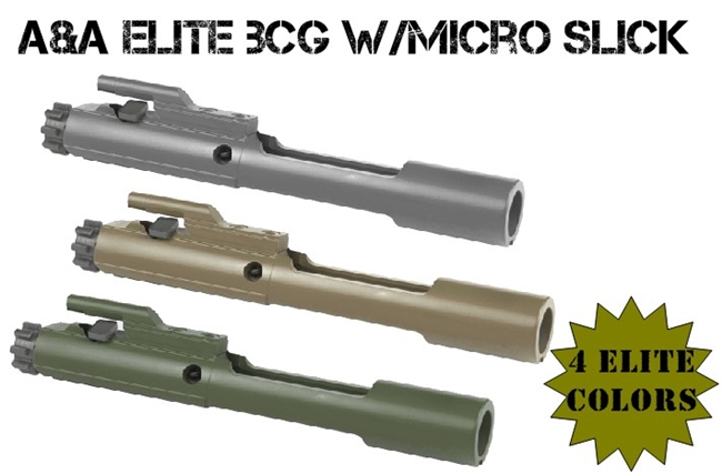 A&A Elite Bolt Carrier Group .223/5.56/300 with Micro Slick Bolt
