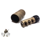 ALUMINUM  5/8x24 Muzzle Brake W/ Sound Forwarding Sleeve-COLOR CHOICE