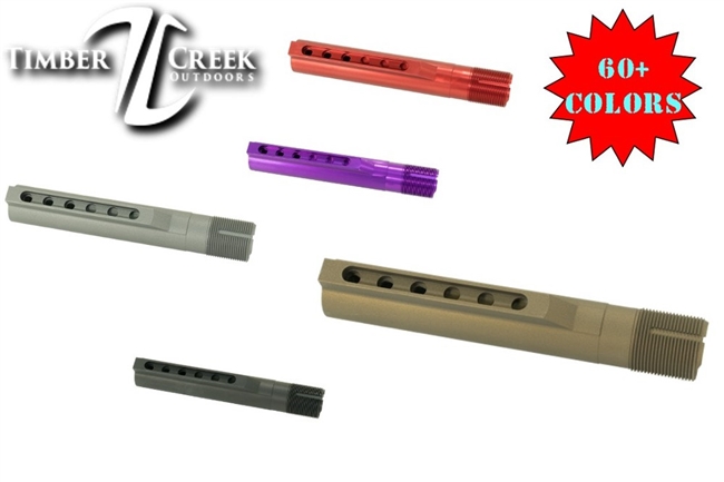 TIMBER CREEK AR MIL-SPEC BUFFER TUBE- CERAKOTE OR GUN CANDY COLOR CHOICE