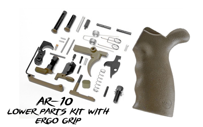 AR 10 Complete Lower Parts Kit-Color Choice