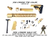 AR15 Carbine Build Kit-You Choose Color - Gold