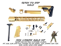AR15 Carbine Build Kit-You Choose Color - Gold