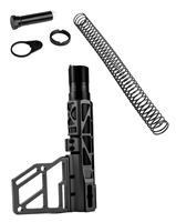 Black Anodized FSI Aluminum Skeletonized Pistol Brace - 2 Piece Set