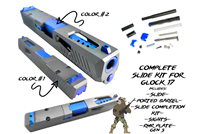 Custom Complete Slide Kit for Glock 17 - You Choose Colors