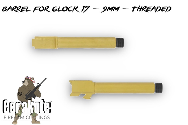 Barrel for Glock 17 | Threaded 9mm | Choose Your Color