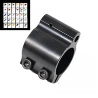 AR15 STEEL LOW PROFILE CLAMP ON GAS BLOCK-COLOR CHOICE- (GEN 2)