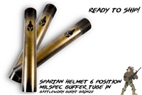 Spartan Milspec 6 Position Buffer Tube in Burnt Bronze Battleworn - READY TO SHIP!