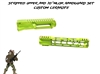 Stripped Upper Receiver with 10 inch Mlok Handguard-Shown here in Zombie Green