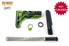 Tactical Skeletonized Stock Kit AR 15-COLOR OPTIONS- Shown Here in Battleworn Zombie Green
