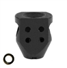 TacFire .223/5.56 1/2"X28 Short Tanker Muzzle Brake Steel Black MZ1016