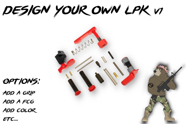 Lower Parts Kit Minus FCG in Your Choice of H-Series Cerakote Color