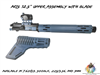 Varmint Annihilator AR15 12.5" Upper Assembly with Blade - Shown Here in Jesse James Cold War Grey H-402 - You choose color
