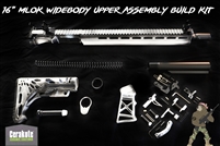AR15 16" Widebody Upper Assembly Build Kit - Available in Several Colors - Pictured in Battleworn Stormtrooper White