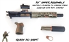 Way Cool Jr - READY TO SHIP!  AR15 10" 300 BLK Complete Upper Assembly - Choice of Color